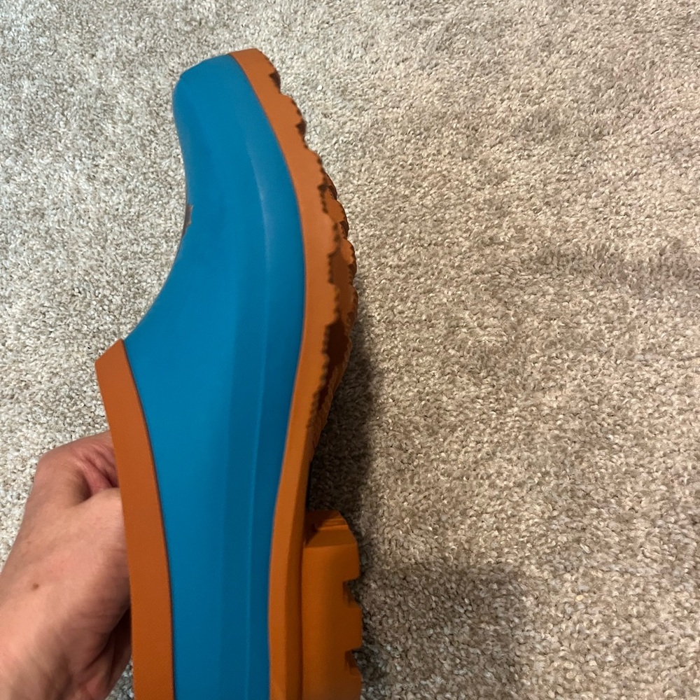 Pendleton Turquoise And Rust Slip-On Shoes - image 5